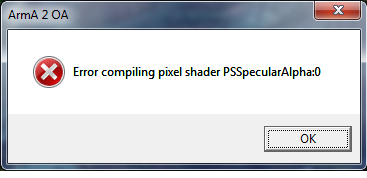 arma 2 . o . un error al compilar pixel shader psspecularalpha